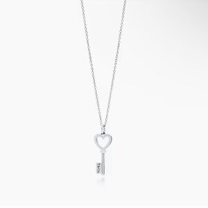 Tiffany & Co Heart Key Pendant in silver